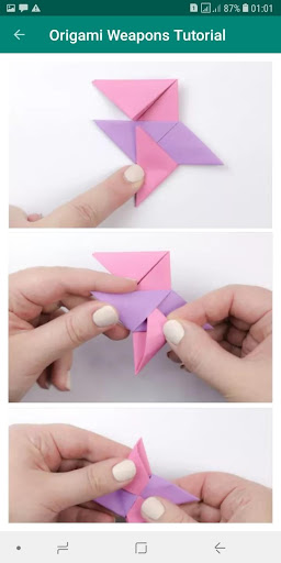 Origami Weapons Instruction Screen 3