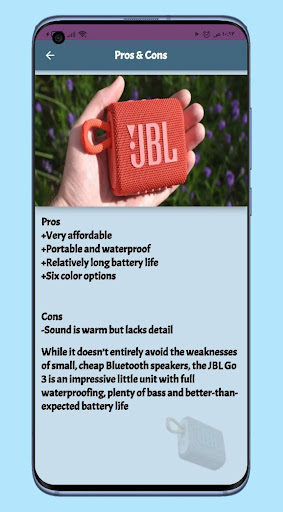 JBL Go 3 Portable Guide Screen 2