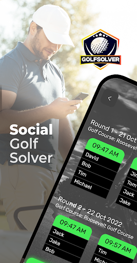 Android application Golf Solver Tee Times Schedule screenshort