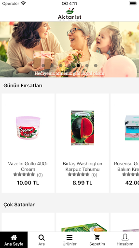 Android application Aktarist screenshort