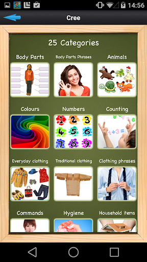 Cree Language Screen 2