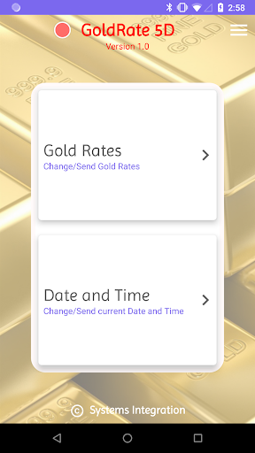 Android application GoldRate 5D screenshort