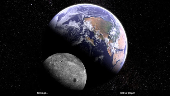 Earth & Moon in HD Gyro 3D Parallax Live Wallpaper screenshots 6