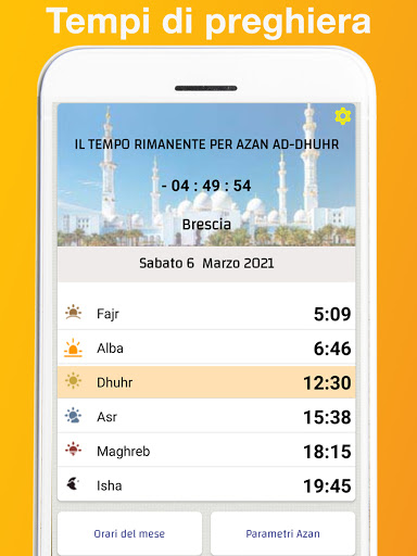 Android application Italia Azan: prayer times | Ho screenshort