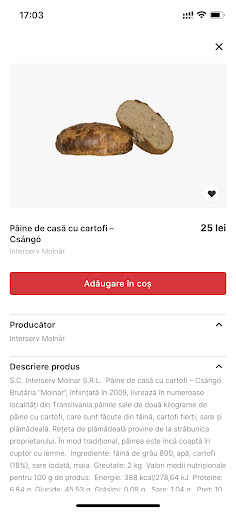 Android application Székely Termék screenshort