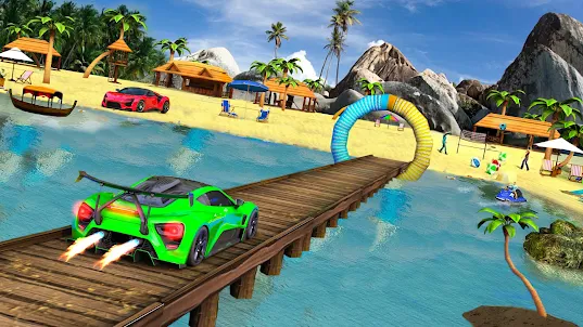 Floating Car Surfer Game Sim