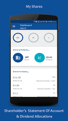 Android application My Shares screenshort
