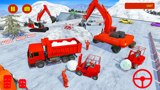 Heavy Snow Excavator Simulator 1.6 APK screenshots 10