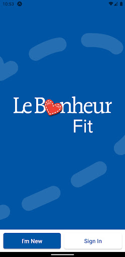 Android application LebonheurFit screenshort