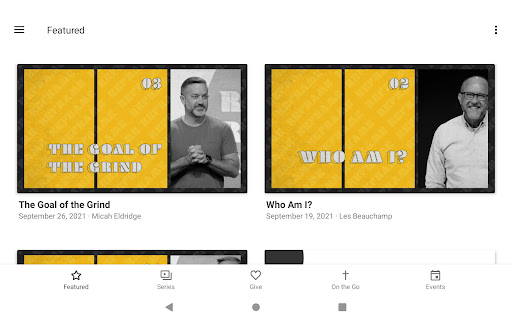 Screenshot of Lifegate App