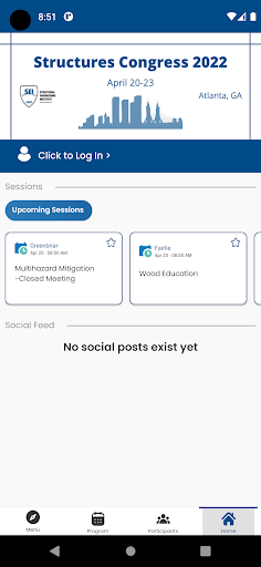 Android application SEI Conferences screenshort