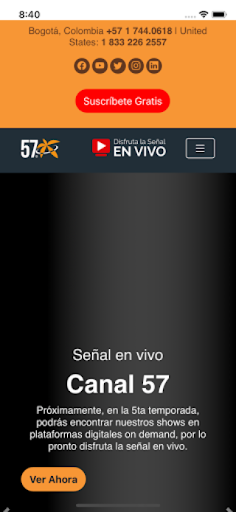 Android application Canal57 screenshort