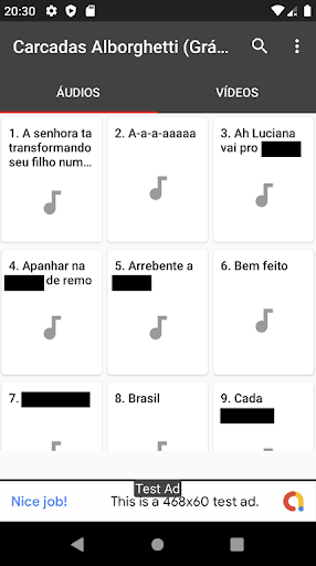 Android application Carcadas Alborghetti screenshort