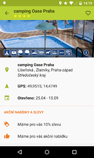Czech campsites Screen 2