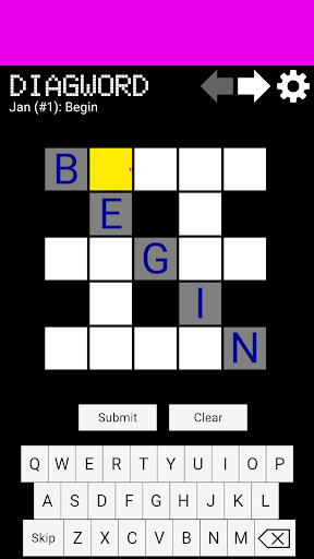 Android application Diagword screenshort