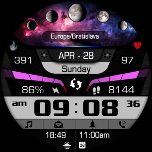 Astronomy Moon Galaxy Watch 73 Baixe no Windows