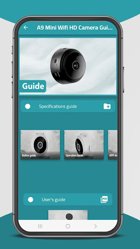 Android application A9 Mini Wifi HD Camera Guide screenshort