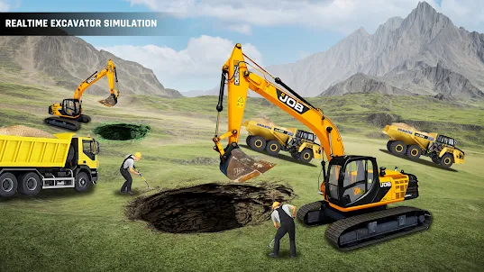 Excavator Simulator Games JCB