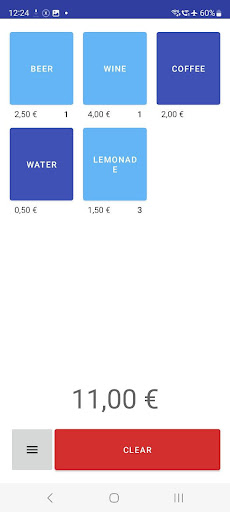 Android application Simple Cashier's Calculator screenshort