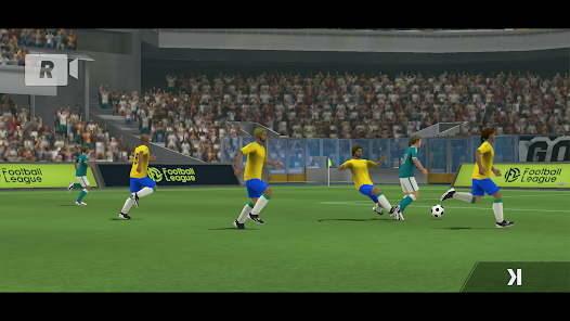 saiu!!novo jogo de futebol offline para android com modo carreira!!football  league24 