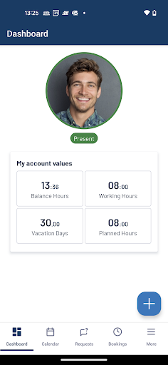 Android application Interflex teamtime screenshort
