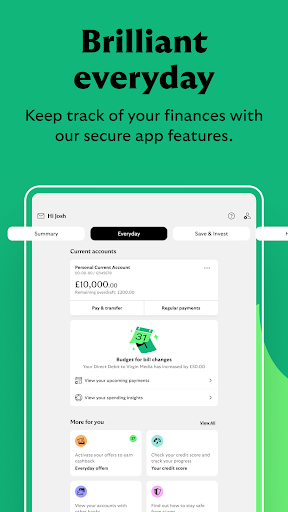 Screenshot of Lloyds Mobile Banking