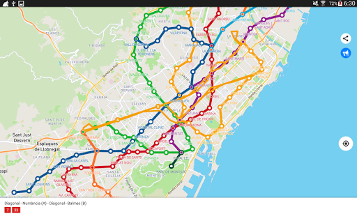 Screenshot of City transport Barcelona