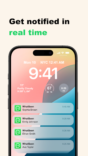 Android application WhatSeen: Online Tracker screenshort