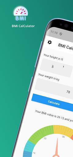 Android application BMI Calculator screenshort
