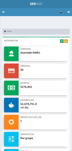 CAFILÍBANO Servize Screen 2