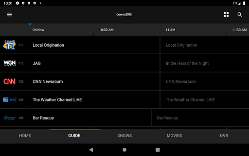 Screenshot of CentraView