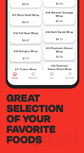 Tony’s Sub Shop Screen 3