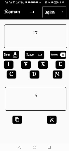 Roman Numerals To Numbers Screen 2
