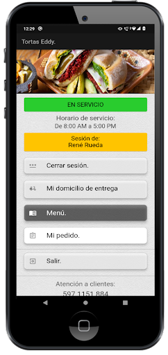 Pedidos Tortas Eddy Screen 2