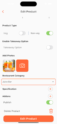 Restaurant Foodie RIM Screen 2