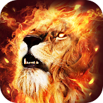 Cover Image of Herunterladen Fire Lion Live Wallpaper 1.0.6 APK