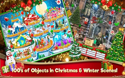 Hidden Object Christmas Celebration Holiday Puzzle