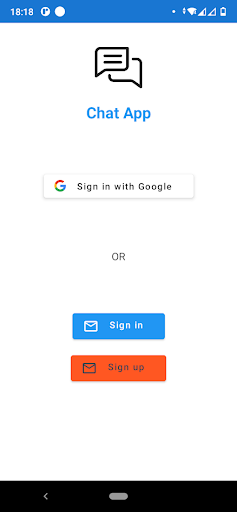 Android application Chat App screenshort