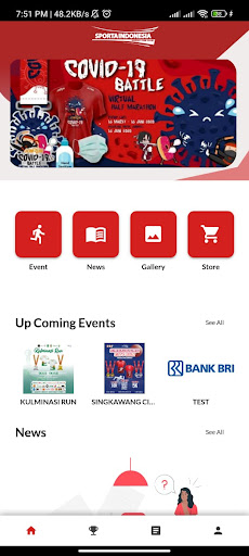 Android application Sporta Indonesia screenshort