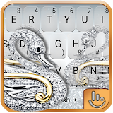 Silver Swan Keyboard Theme icon