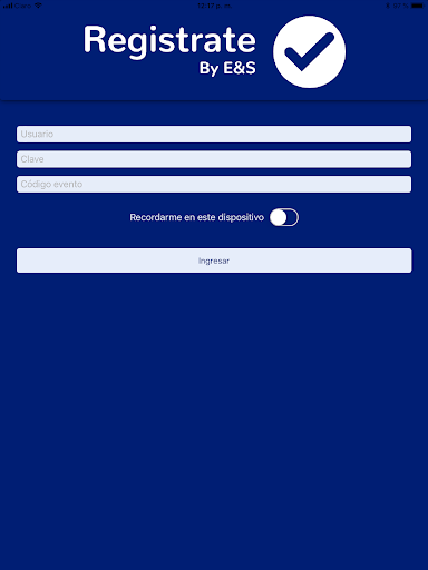 Registrate Screen 3