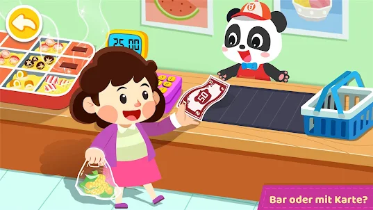 Baby Pandas Stadt: Supermarkt