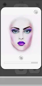 Download and color: Grayscale MakeUp Face Charts