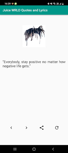 Android application Juice WRLD Quotes and Lyrics screenshort