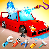 Kids Sports Car Wash Cleaning Garage icon