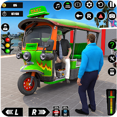 Modern Rickshaw Driver Game 3D MOD