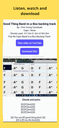 Band-in-a-Box SGU Files ekran görüntüsü