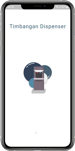 Android application Timbangan Dispenser screenshort