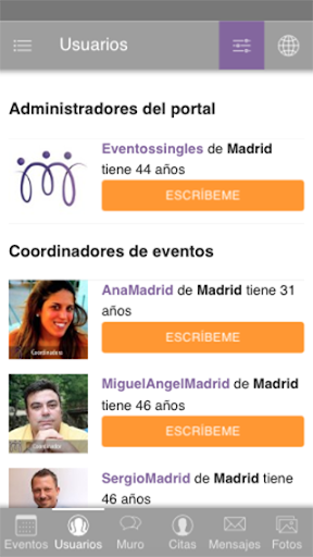 EventosSingles - Conocer gente Screen 2