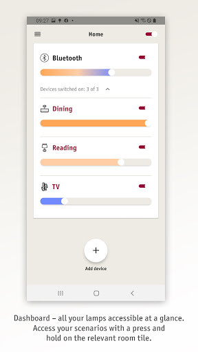 Android application Paulmann Bluetooth screenshort